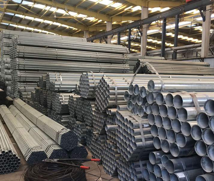 大兴安岭q235b热镀锌带钢管